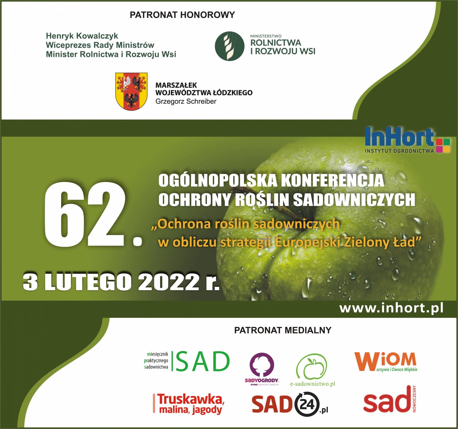 62 OGÓLNOPOLSKA KONFERENCJA OCHRONY ROŚLIN SADOWNICZYCH