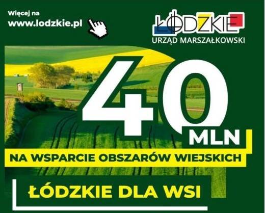 Łódzkie dla wsi. 40 mln zł na inwestycje i projekty w sołectwach