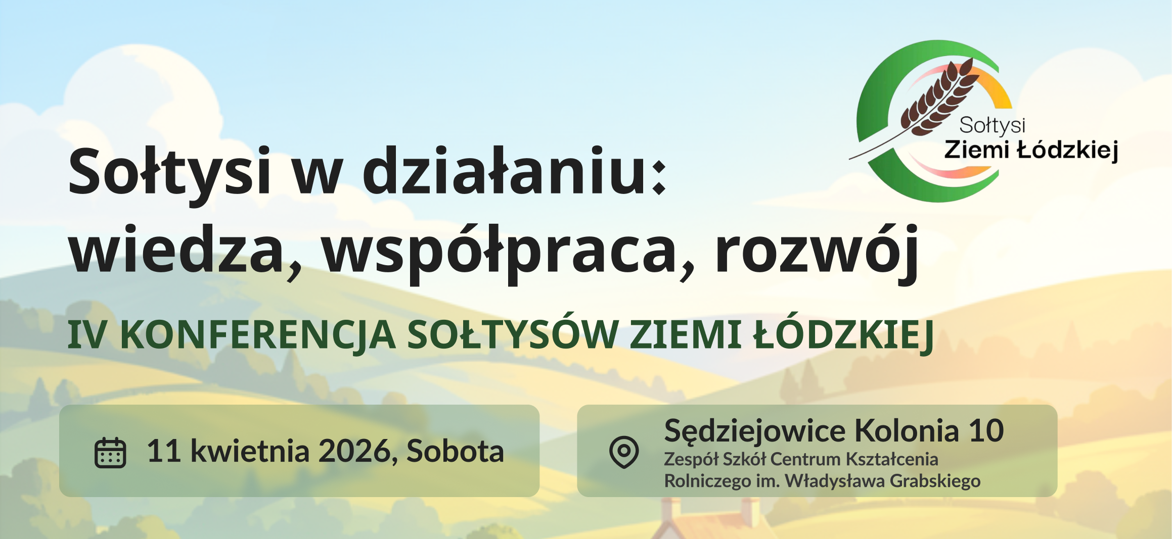 Zaproszenie na KONFERENCJĘ Sołtysów Ziemi Łódzkiej