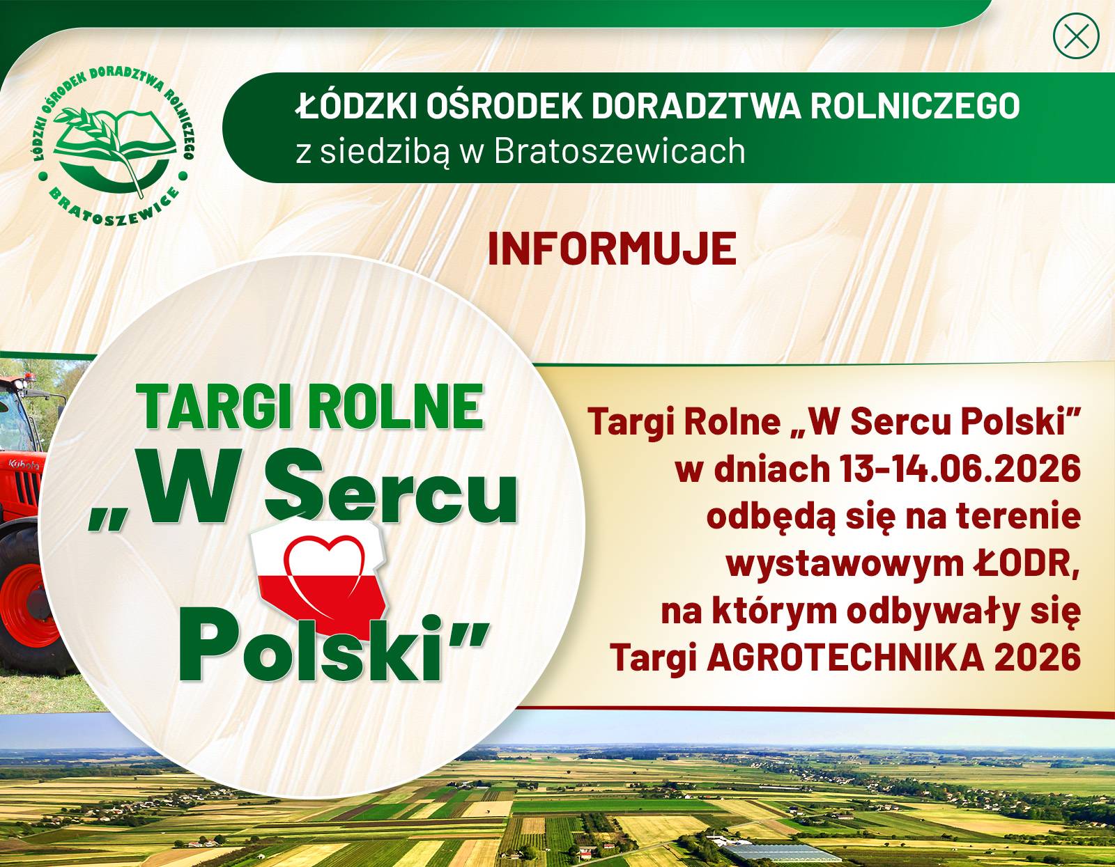 TARGI ROLNE 13-14.06.2026 - Bratoszewice