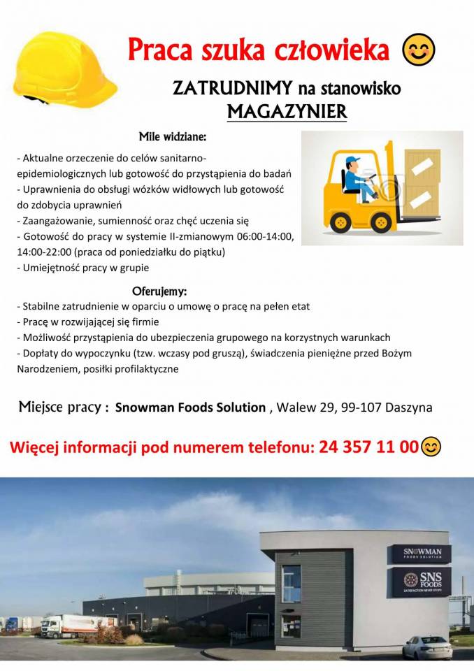 Oferta pracy - Gmina Grabów - Urząd Gminy w Grabowie
