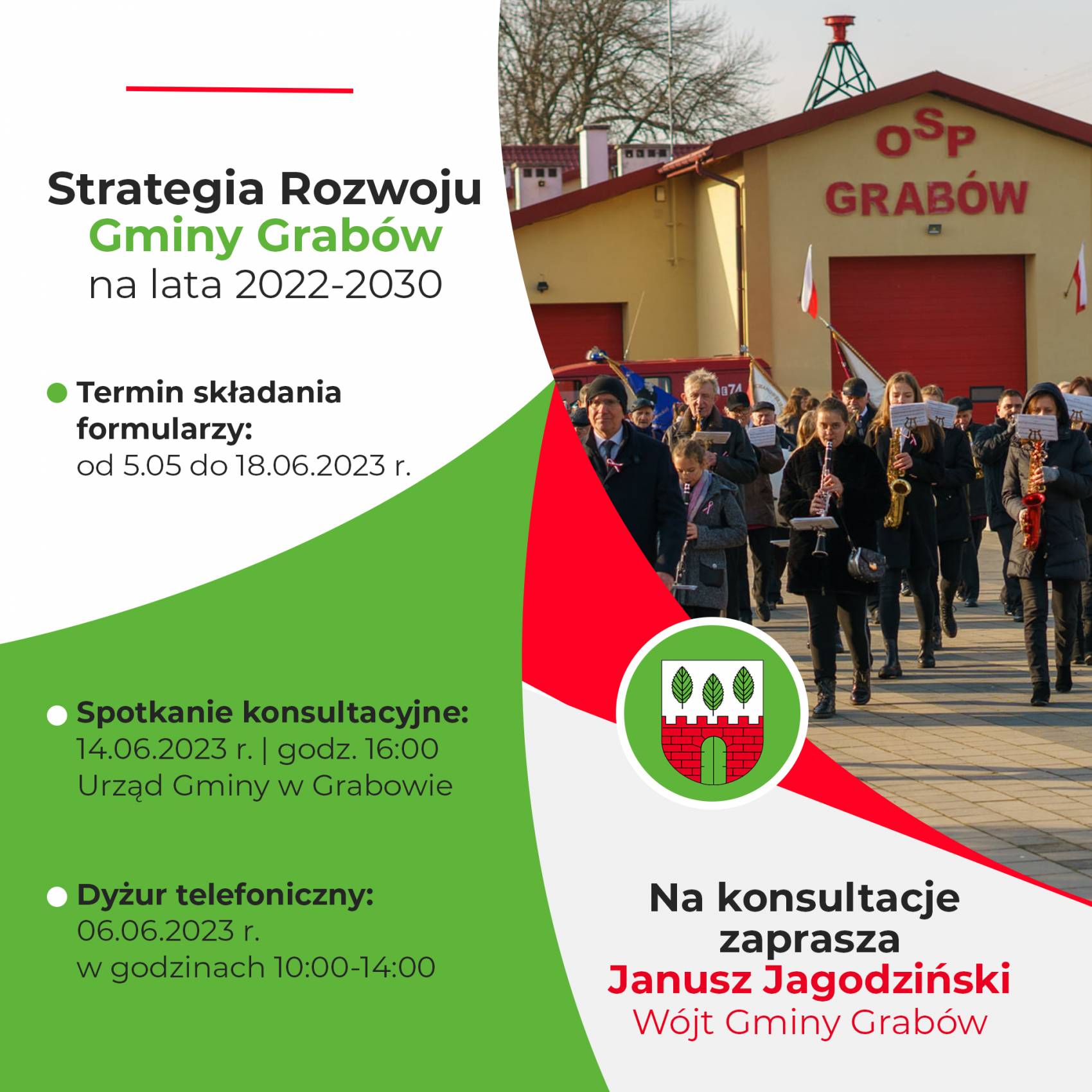 Konsultacje projektu Strategii Rozwoju Gminy Grabów na lata 2022-2030
