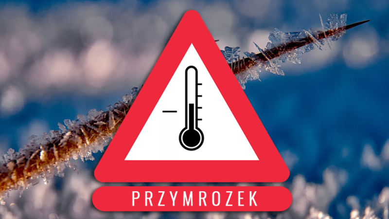 Ostrzeżenie meteorologiczne I stopnia - Przymrozki